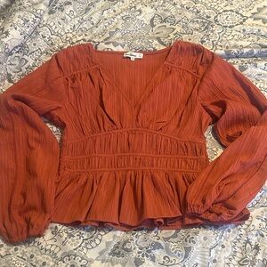 Sam Edelman Terracotta Blouse